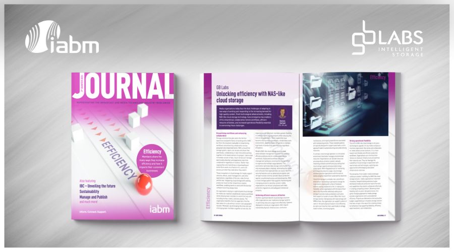 IABM Journal Q3 - Unlocking efficiency with NAS-like storage